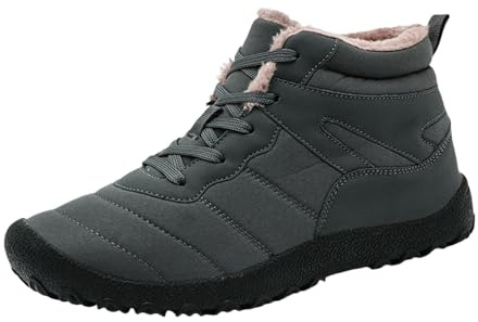 Generiska vandringsskor, herr, vattentäta vinter, vandringsskor, herr, fodrade, arbetsskor, halkfria fritidsskor, mjuka promenadskor, platta slip-skor, enfärgade, utomhusskor, casual, Mörkgrå, 39 EU