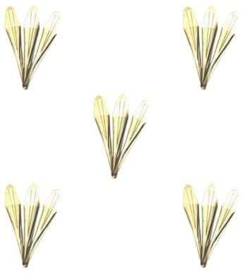 5 set of Jaw Harp Musical Instrument Gift Kids Easy to Play Yi Nationality Mouth Harp with 3 Leaves, 7cm