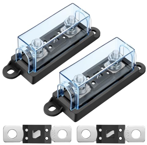 Linkstyle MEGA säkringshållare med 60A/125A/150A/200A säkring, 2 stycken