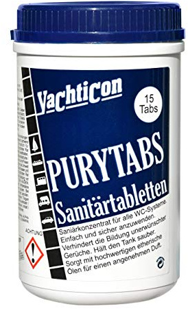 YACHTICON Pury Tabs Sanitärtabletten 15 Tabletten á 25g