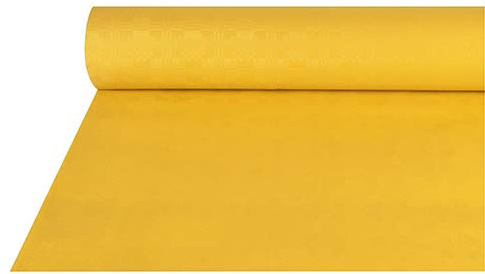 PAPSTAR Damasttischtuch 50 m x 1 m gelb