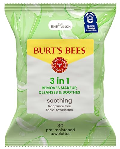 Burt 's Bees Sensitive rengöringstrasor med bomullsextrakt