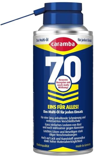 Caramba 70, Multifunktionsspray, Schmiermittel und Rostlöser, Sprühöl mit Verschleiß- und Korrosionsschutz, Tellerübergreifender Sprühkopf, 100 ml