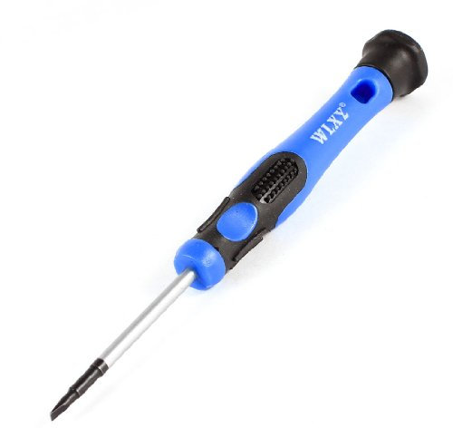 sourcingmap Bleu Noir Poignée en plastique 2,5 mm de large magnétique Astuce Tournevis à fente