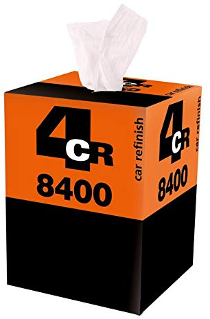 Poliertuch 4CR I 1 Box (400 Abrisse) I Weiches Poliertuch zum Aufpolieren von frischen und verwitterten Lackoberflächen I 100% Viscose I Lackieren I Lackierzubehör I Wassertransferdruck