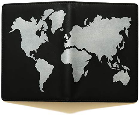 Lethnic Reisepasshülle, 100% handmade und handbemalt auf echtem Leder mit mehreren Funktionen für Reisen