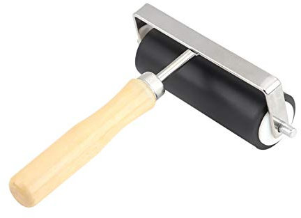 Pssopp Farbroller, Tintenroller Hochleistungs-Hartgummi-Brayer-Roller-Pinsel Linolöldruck Kunsthandwerksprojekte Kunsthandwerksöl-Malwerkzeug