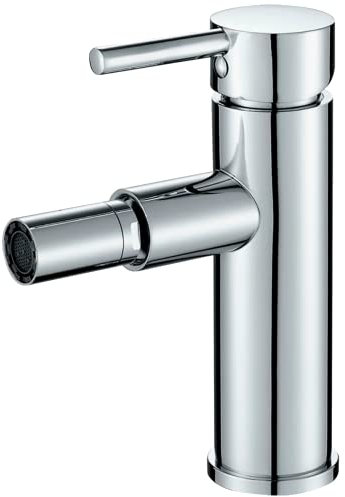 VALAZ Rubinetto Bidet Cromato | Miscelatore Lavabo Bagno Acqua Fredda e Calda, Risparmio Acqua | Installazione Facile e Veloce | Ottone, Inossidabile, Elegante, Curvo, Serie Jabalón