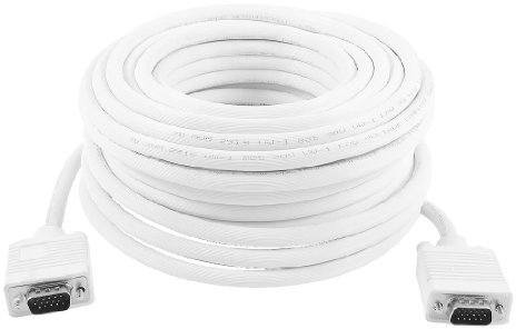 Ruilogod Adaptador de cable de cable de extensión VGA al macho 20M para el monitor de proyector de PC