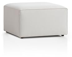 Traumnacht Genua Modular Sofa, individuell komibinierbare Wohnlandschaft, Hocker - strapazierfähiges Möbelgewebe, produziert nach deutschem Qualitätsstandard, weiß
