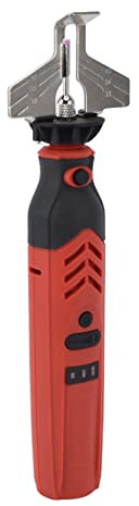 Wnesy Affûteuse de scies à batterie, 5000-18000 tr/min/min Rouge DC3.6V Ensemble d'affûteuses pour scies à chaîne portables stables pour l'extérieur