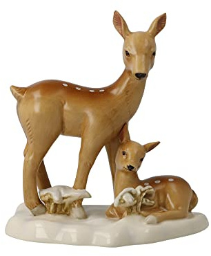 Goebel Figur Rehe im Schnee - Winterwald Weihnachten