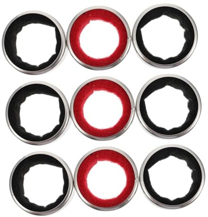 Zerodeko Wine Bottle Collars Stainless Steel Wine Drip Rings Drip Proof Bottle Rings 9pcs Set and Stains