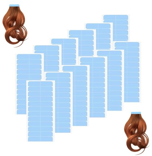 288Pcs Hair Extension Tapes, Tapes For Hair Extensions, Durable Waterproof/for Hair Extensions/Double Sided Adhesive Hair Extension Tape Replacement (Blue)