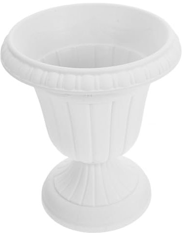 SEWOART Vaso Da Fiori a Colonna Romana Vintage Piedistallo Alto, Grande Fioriera Da Esterno Per Giardino e Decorazioni Matrimoni, Urna Decorativa Per Portico e Centrotavola Elegante