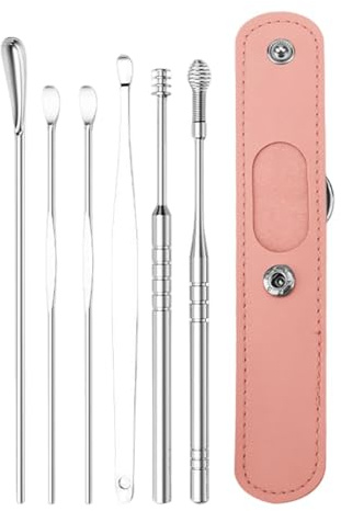 Kit per la pulizia delle orecchie, strumento per la rimozione del cerume | per cani e uomini, in acciaio , detergente per orecchie a in acciaio inossidabile, detergente elettrico per le