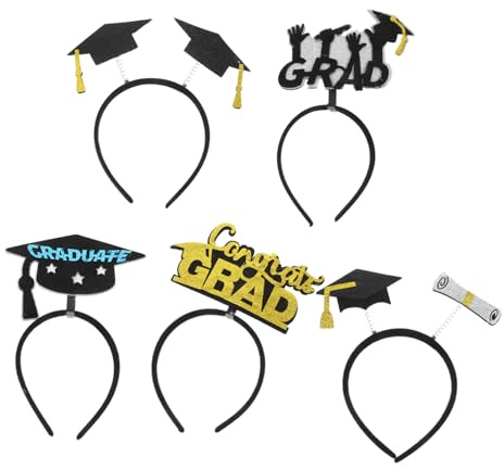 BESPORTBLE 5pezzi Fascia Per Da Laurea Cerchietto Per Decorazione Perurea Per Di Laurea