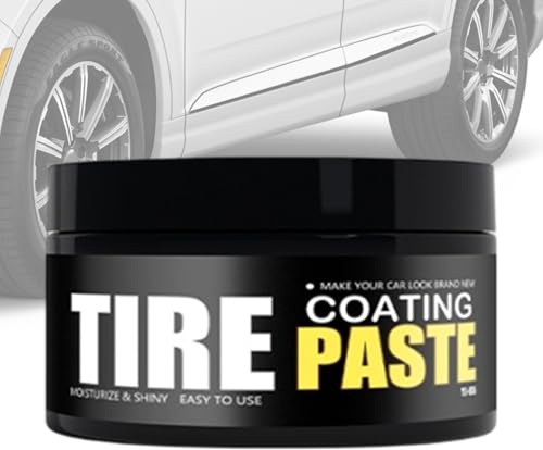Reifen Glanz,Auto Felgen Pflege Paste - Wasserfeste Und Kratzfeste Reifenpflege Creme Für Auto, Motorrad, LKW, Traktor