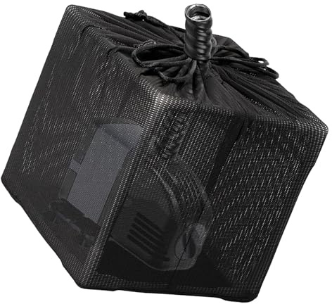 Gissroys Filet d'extérieur pour pompes à eau - Sac barrière avec filet d'entraînement à cordon pour eaux de bassin - Systèmes de circulation - Filtre en maille