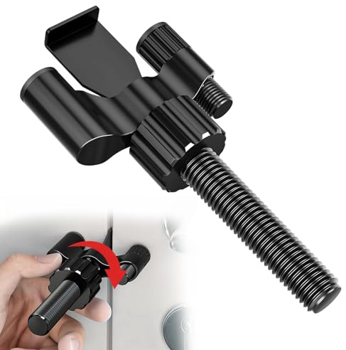CHARMNAIL Türriegel Reise, Sicherheits Türriegel aus Edelstahl 304 Hochwertig, 3-in-1 Design Ohne Bohren, Anti-Intrusion für Hotel/Wohnung/Dormitorium（Spalt>0.3cm/Dicke≤1 1/8 Zoll）