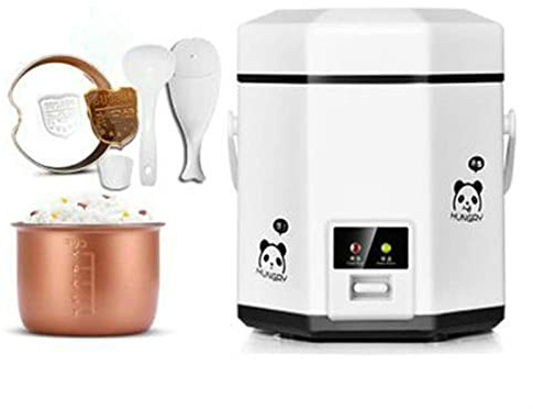 Mini cuiseur à Riz 1,2 L, cuiseur à Riz 2 Couches, cuiseur Vapeur Multifonction, marmite électrique Conservation et Chauffage Chaleur, cuiseur à Riz Portable pour dortoir pour 1 à 2 Personnes