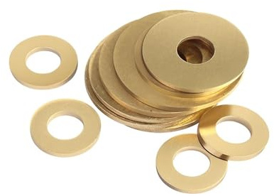 M2 - M20 GB97 DIN125 Massivmessing Kupfer Flache Unterlegscheibe Einfache Dichtungsauflage(M4x12x1-50pcs)