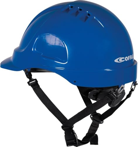 Cofra Litess Vent (blau) Schutzhelm für die Industrie belüftet ABS Helm CAT II Größe verstellbar Gewicht 435g