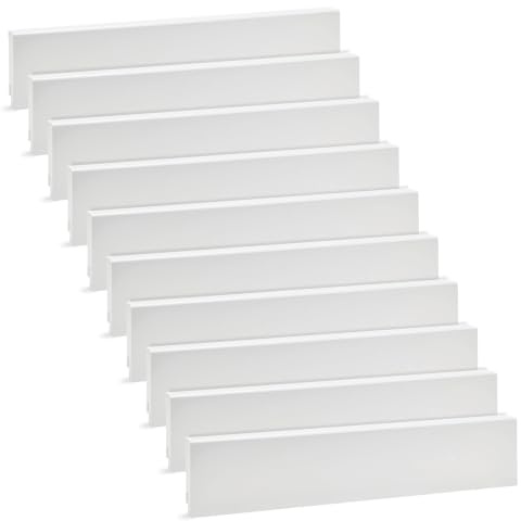 KGM Kunststoff Sockelleiste - Weiß - 2400 x 58 x 16 mm - 10 Stk. | RAL 9016, PVC-Fußbodenleiste, feuchtebeständig, für Bad & Küche, kratzfest, für Vinyl & Laminat, einfache Montage