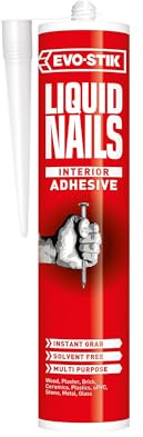 EVO-STIK Liquid Nails Solvent Free Grab Adhesive, Colour: White, 290ml