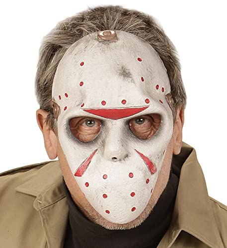 W WIDMANN MILANO Party Fashion, Maschera da hockey a mezza faccia, design unico e multicolore, facile da pulire, Accessorio per costumi per bambini, Taglia unica