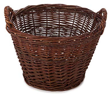 Weidenkorb Korb Holzkorb Kartoffelkorb Kaminholzkorb Obstkorb Kiepe Erntekorb 55cm