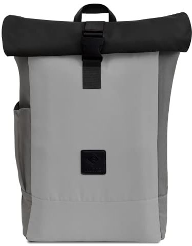 Alopa Rucksack für Damen & Herren | für Fahrrad, Freizeit, Uni und Job | Komfortabel & Nachhaltig | Grau