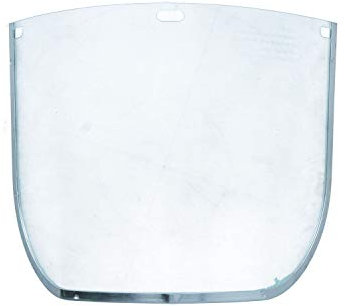 Visera de policarbonato transparente para casco de seguridad, 8 x 12 pulgadas, protección facial