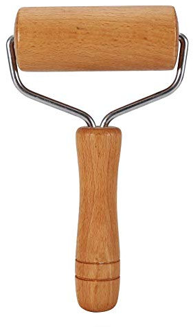 Wooden Pastry Pizza Roller Pin, Non Stick Rolling Pin Pastry and Pizza Baker Roller Wooden Baking Home Kitchen Utensils (1)