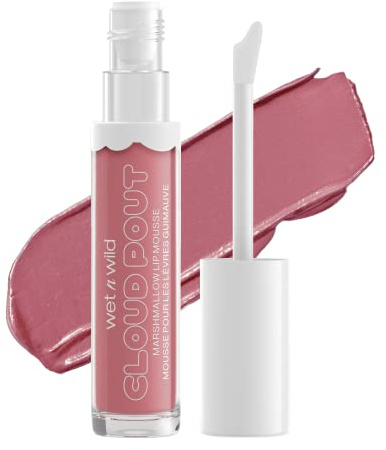wet n wild, Cloud Pout Marshmallow Lip Mousse, matter, flüssiger Lippenstift 24 Stunden Halt, nicht trocknende und langanhaltende Formel, mit Arganöl, Avocadoöl und Vitamin E - Girl, You're Whipped