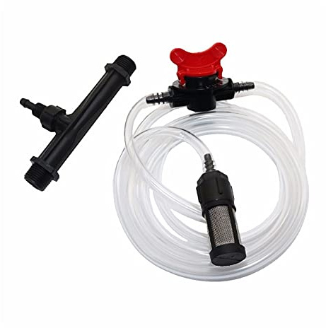 Spray Water Connection 1/2 Inch 3/4 Inch External Thread Automatic Venturi Fertilizer Injector Kit Irrigation Venturi Water Flow Control Switch Net (Diameter : 3/4'')