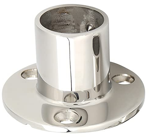 Tissting Base Redonda para Barco 90 Grados Accesorios de Barandilla Mano Barcos Marinos Hardware Accesorio de Pasamanos de Tubo Cubierta Barco de Acero Inoxidable(30mm)