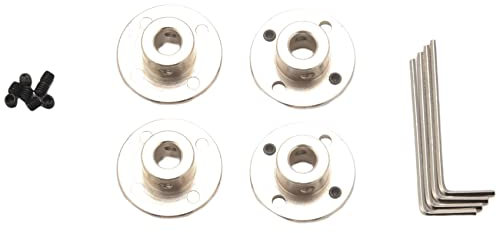 8 Mm Flansch Kupplungs Verbinder, ZubehöR für Starre FüHrungs Modell Kupplungen, Wellen Achs AnschlüSse für RC Modell Motoren (4 Pack)