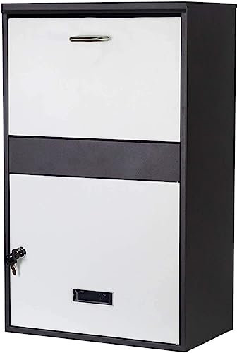Buzón de sugerencias Buzones de entrega de negocios Caja de donación Buzón de entrega de paquetes grandes for exterior, Buzón de correo independiente/de montaje en pared con cerradura, Cajas modernas
