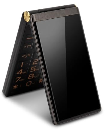Flip Phone for Seniors, 2G Big Button Flip Cell Phone with Flashlight, Loud Speaker, 5900mAh Battery, Dual SIM, Radio, Basic Phone, 3 Inch HD Screen, Portable Pocket (Black)