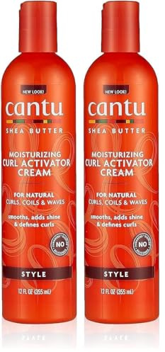 Cantu Shea butter Moisturizer Curl Activator Cream, 355 ml, (Verpackung kann variieren) (Packung mit 2)