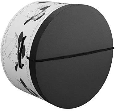 McBURN Hattask Portrait Damer - hattlåda accessoarer Vinter Höst Sommar Vår Sommar-Vinter - 42 cm vit