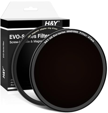 H&Y EVO 67mm ND1000 Lens Filter, Magnetic & Threaded 2-in-1 Neutral Density Lens Filter (10 Stop), HD Optical Glass with 22 Multi-Layer Nano Coatings
