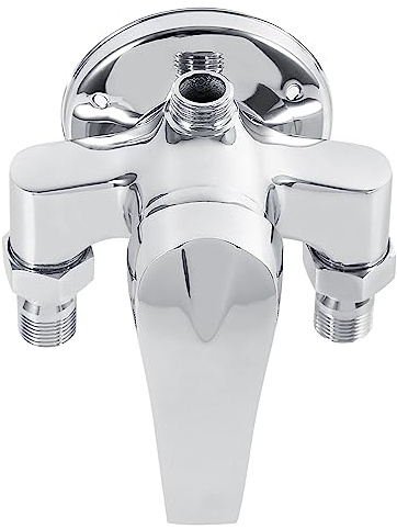 Válvula de control de mezcla de agua fría y caliente con rosca G1/2, mezclador termostático Sr válvula de ducha de plástico de cobre, mezcla termostática para uso en lavabo y ducha