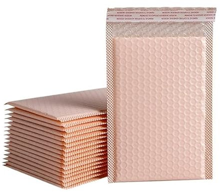 Versandtaschen 10 Stück große Blasen-Versandtaschen aus Poly-Blasen-Versand, selbstdichtend, gepolsterte Umschläge, Geschenktüten, Verpackung, Umschlag, Taschen for Bücher LuftpolsterumschläGe(Lightpi