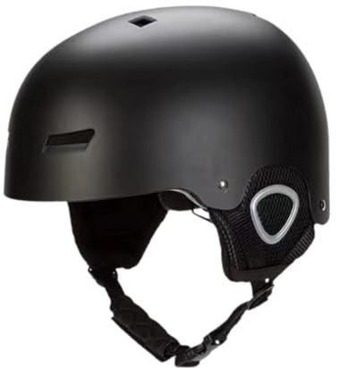 Amagogo Skihelm, Snowboardhelm, verstellbare Passform, Wintersporthelm, Skateboardhelm für Mountain Road, Teenager, Männer und Frauen, Black M