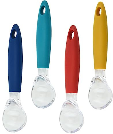 Cabilock 4 Piezas Cuchara De Helado Soperas Cuchara De Postre Helado Excavar Cuchara De Bola Cucharada De Fruta Cucharada De Postre Polipropileno De