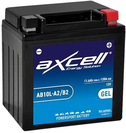 AXCELL Batterie 12V YB9-B GEL 50914 passend für Vespa LX 50 C387-4 Takt 4V 2009-2013