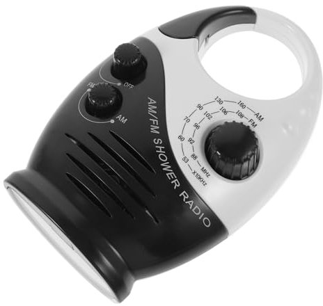 Alipis Radio Étanche De Douche Petite Radio De Bain Portable De Salle De Bain Résistante à Eau