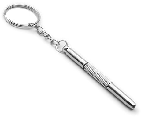 Cacciavite 3 in 1 per occhiali da sole, riparazione orologi, cacciavite, portachiavi, strumento